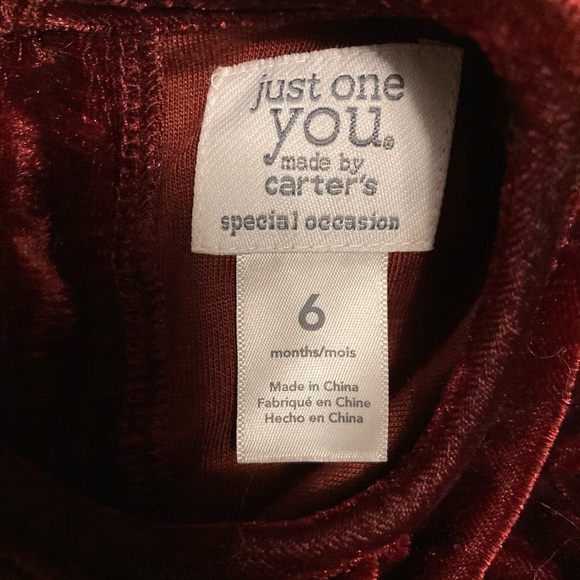 👶🏻 (bundle 3 kids items for $12) Beautiful deep maroon velvet dress - Picture 5 of 7